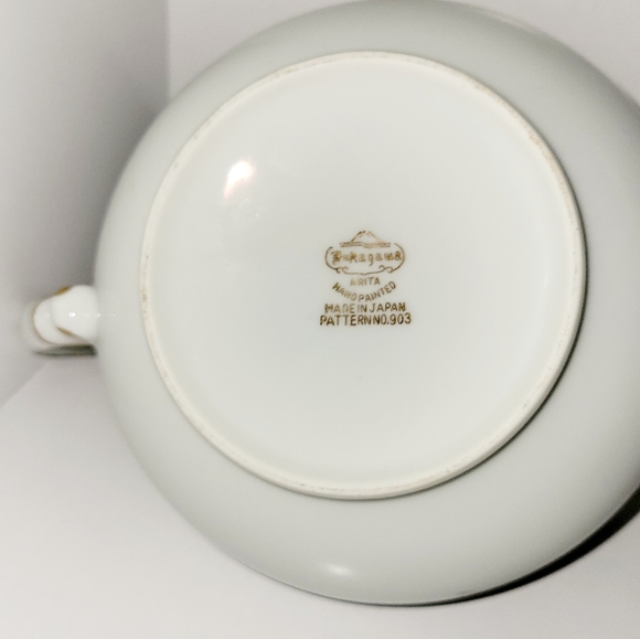 (2) Fukagawa Sugar & Cream Set Arita 903 Pattern Fancy Sugar Pot and Creamer - Picture 3 of 8
